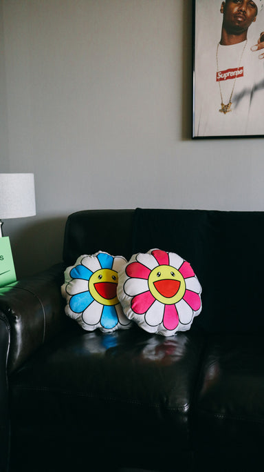 Pink Murakami Flower Pillow